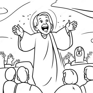 Joyful Salvation Scene Coloring Page 45283-36304