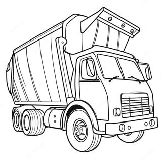 Trash Truck Coloring Pages