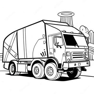 Trash Truck Coloring Page 45292-36306