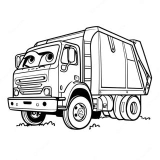 Trash Truck Coloring Page 45292-36307