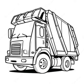 Trash Truck Coloring Page 45292-36308