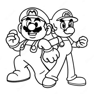 Mario And Sonic Coloring Pages