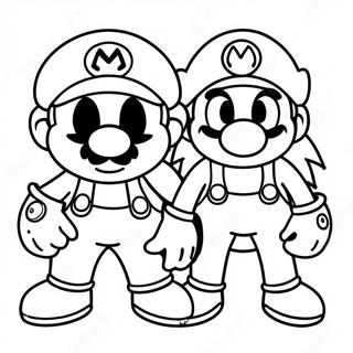 Mario And Sonic Coloring Page 45302-36314