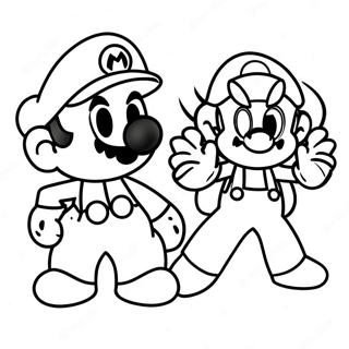 Adventurous Mario And Sonic Coloring Page 45303-36318