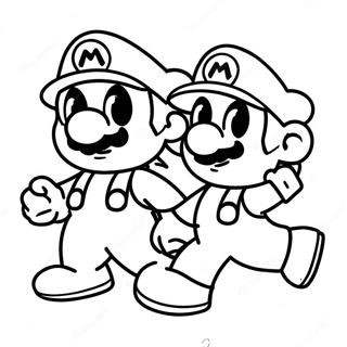 Adventurous Mario And Sonic Coloring Page 45303-36319