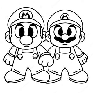 Adventurous Mario And Sonic Coloring Page 45303-36320