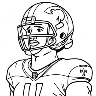 Tua Tagovailoa Coloring Pages