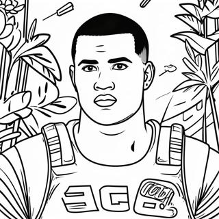 Tua Tagovailoa Coloring Page 45312-36323