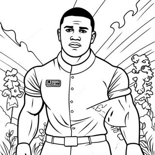 Tua Tagovailoa Coloring Page 45312-36324