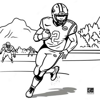 Tua Tagovailoa In Action Coloring Page 45313-36325