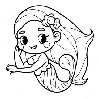 Little Mermaid Coloring Page 45342-36346