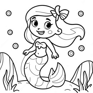 Little Mermaid Coloring Page 45342-36348