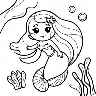 Ariel Underwater Adventure Coloring Page 45343-36352