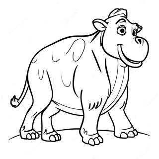 Funny Ice Age Carl Coloring Page 45353-36357