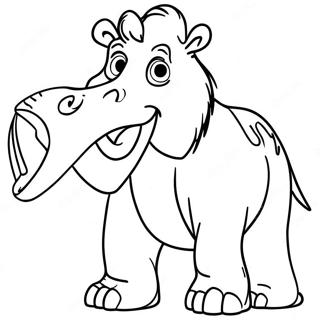 Funny Ice Age Carl Coloring Page 45353-36358