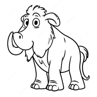 Funny Ice Age Carl Coloring Page 45353-36360