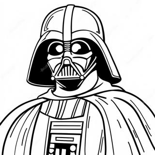 Darth Vader In Spooky Costume Coloring Page 45373-36373