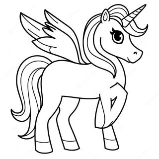 Unicorn My Little Pony Coloring Page 45402-36396