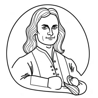 Isaac Newton Coloring Page 45422-36412