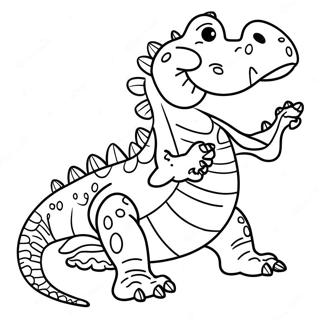 Playful Lyle Lyle Crocodile Coloring Page 45433-36422