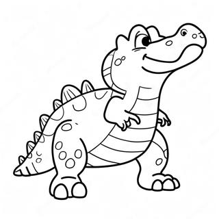 Playful Lyle Lyle Crocodile Coloring Page 45433-36423