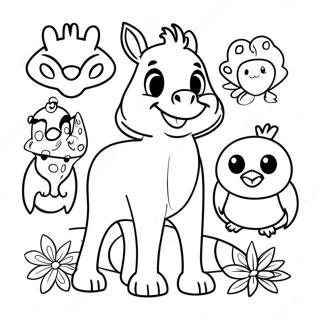 Cricut Animals Coloring Page 45443-36429