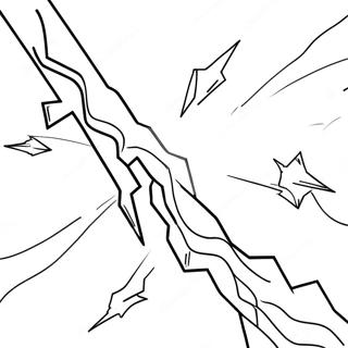 Lightning Bolt Coloring Pages