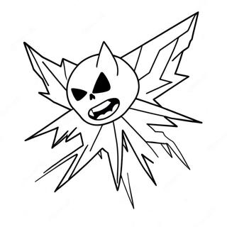 Angry Lightning Bolt Coloring Page 45453-36439