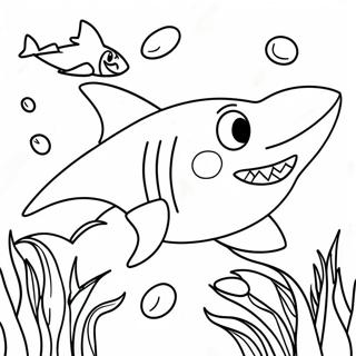 Grandma Shark Coloring Pages