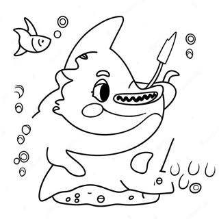 Grandma Shark Coloring Page 45462-36442