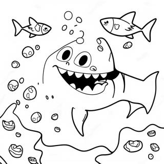 Grandma Shark Coloring Page 45462-36443