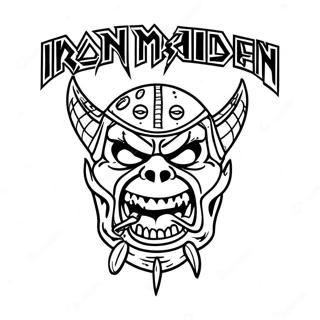 Iron Maiden Logo Coloring Page 45482-36454