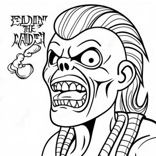 Eddie The Head Iron Maiden Coloring Page 45483-36470