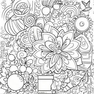 Creative Math Binder Cover With Fun Shapes Coloring Page 45513-36485