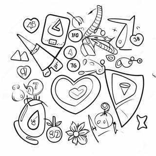 Creative Math Binder Cover With Fun Shapes Coloring Page 45513-36487