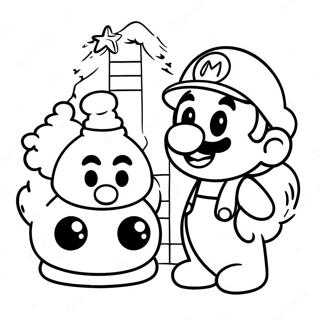 Cappy And Mario Adventure Coloring Page 4552-3806