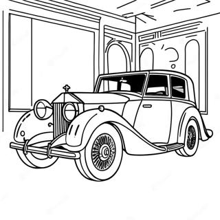 Elegant Rolls Royce Car Coloring Page 45553-36521