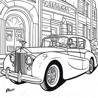 Elegant Rolls Royce Car Coloring Page 45553-36522