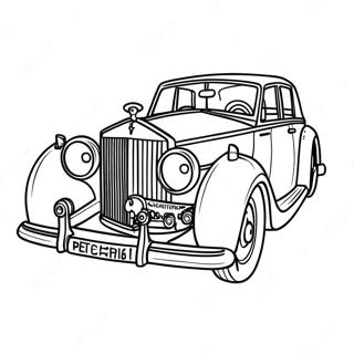 Elegant Rolls Royce Car Coloring Page 45553-36523