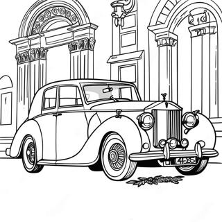 Elegant Rolls Royce Car Coloring Page 45553-36524