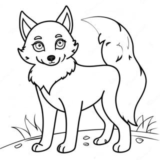 Wolfs Anime Coloring Pages