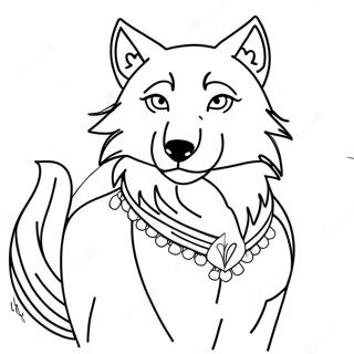 Wolf Anime Coloring Page 45562-36518