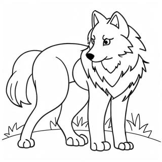 Wolf Anime Coloring Page 45562-36519