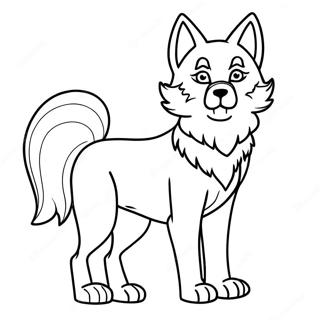 Wolf Anime Coloring Page 45562-36520