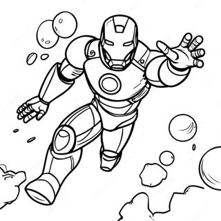 Iron Man Among Us Flying Coloring Page 45583-36542