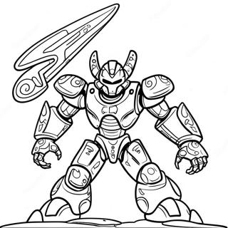 Bionicle Heroic Toa Coloring Page 45603-36557