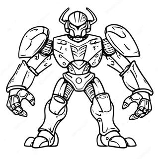 Bionicle Heroic Toa Coloring Page 45603-36558