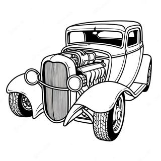 Hot Rod Coloring Pages