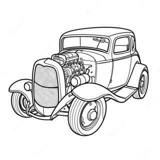 Hot Rod Coloring Page 4561-3815