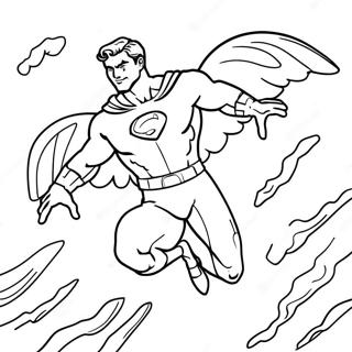 Homelander Flying In The Sky Coloring Page 45623-36577